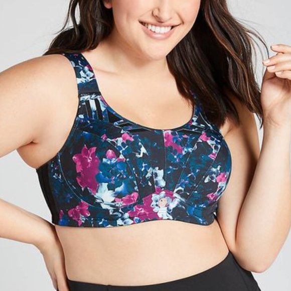42DD Size Lane Bryant LIVI High-Impact Wicking Max Support Sports Bra Floral - Picture 1 of 1